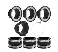 Kit de collecteur de poussière à connexion rapide, adaptateur de raccord de tuyau de 100 mm avec collier de serrage en caoutchouc flexible pour système d'aspiration d'atelier, raccord réglable