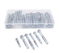 Kit de combinaison de vis à boulon d'expansion M4 M6, 42 pièces, ailes d'ancrage robustes et renforcées, outil à main industriel haute performance, accessoire pour cloisons