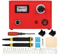 Kit de combustion du bois Machine à pyrograver réglable 50W Kit d'outils professionnels pour la pyrogravure artisanale du bois Kit de pyrogravure pour les citrouilles en cuir en bois