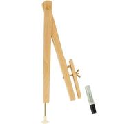 Kit de compas de bord - Compas - Avec roue dentée - 400 mm - Bois