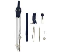 Kit de Compas en Métal de Précision, Alliage de Zinc, Portable | Outil de Traçage Rond, Lot de Set de Pièces, Rangement Simple, pour Ingénieur et Designer