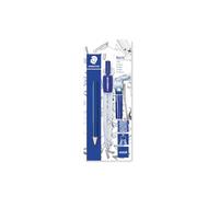 Kit de compas scolaires STAEDTLER Noris 550 - École primaire, avec crayon | Compas avec recharge de mine, adaptateur universel, étui à mines, épingle de sécurité - Réf. 550 60 BK