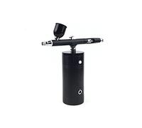 Kit de compresseur d'aérographe Home Use utilisation électrique pistolet peinture professionnel double action stylo diy ongle dessin pneumatique outil(Part A Black)