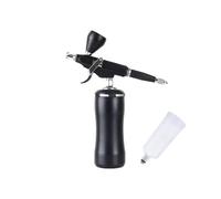 Kit de compresseur d'aérographe rouge avec pistolet pulvérisateur type déclencheur gravité for l'art modèle peinture artiste maquillage tatouages outils gâteau(Rot)