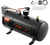 kit de compresseur d'air 12 V avec réservoir 3 L, kit de compresseur d'air à corne de traction, pression de travail 90-120 psi, système de compresseur d'air intégré pour klaxon d'air de traction, gonf