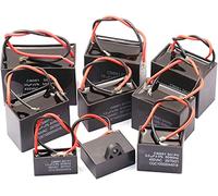 Kit de condensateur 1 pièces CBB61 450V 1uF 1.2UF 1.5UF 2UF 2.5UF 3UF 4UF 5UF 6UF 7 8UF 10 12 14 18 20 25UF Terminal ventilateur de plafond démarreur électronique Condensateurs de condensateur de fonc
