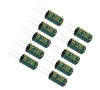 Kit de Condensateurs Électrolytiques, 450V 100uF, 4 Valeurs 100uF-10000uF, Vert, pour Téléviseur LCD Moniteur VCD Chargeur, 10 Pièces