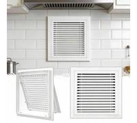 Kit de conduit de retour d'air mural Wxl_22x46 avec filtre et grille en aluminium - Grille de ventilation latérale réglable pour plafond, maison, bureau, salle de bain - Couvercle de conduit