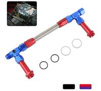 Kit de conduite de carburant à double alimentation AN8 8AN pour carburateur Holley 4150, tuyau tressé en acier inoxydable~0348