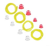 Kit de conduite de carburant avec ampoule d'amorçage pour souffleuse à neige, taille-haie, générateur, chauffage diesel, tuyau de 1 m (4 tuyaux + 8 bulles d'huile)