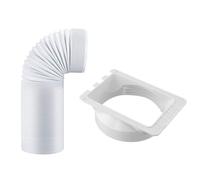 Kit de connecteur carré pour tuyau d'aération de climatiseur portable 150 | Ce kit de tuyau d'aération flexible et de connecteur carré améliore l'efficacité du refroidissement de votre unité de