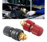 Kit de connecteur de borne de batterie de 6 mm rouge et noir en laiton pour voiture, camion, camping-car, boîte de jonction d'énergie solaire, extension de câble pour fil de démarrage