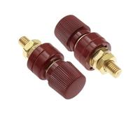 Kit de connecteur de borne en laiton 6/8mm, noir/rouge | Connecteurs automobiles à goujon de jonction de puissance(M8 Red,1PCS)