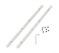 Kit de connecteur de rail de guidage en acier inoxydable 71358 482107 pour scie à rail longues coupes droites, joindre auto-aligné avec 2 rails, 8 vis et clé pour une coupe précise du bois sans
