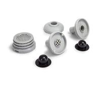 Kit de connecteur jet deau pour piscine pour Intex et Bestway avec filtre buse et couvercle noir