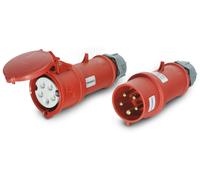 Kit de connecteurs CEE 400V 32A 5 pôles, indice de protection IP44, avec inverseur de phase