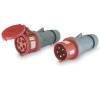 Kit de connecteurs et prises CEE, 400 V/32 A, 5 pôles, indice de protection IP44