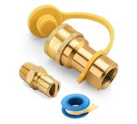 Kit de connexion rapide au gaz, raccords rapides QDD LP de 1,27 cm avec fiche d'insertion mâle, adaptateur de connexion rapide au gaz naturel Propan