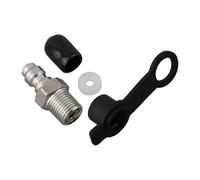 Kit de connexion rapide pneumatique en métal de qualité supérieure avec adaptateur mâle M10 x 1 et filetage 1/8 NPT pour un remplissage d'air sans fuite avec capuchon