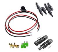 Kit de Connexion Solaire 3 Câbles de Batterie Câble Solaire MC4 Mâle Y Prises