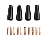 Kit de consommables MIG sans gaz, pour 14AK 15AK MB14 MB15, buse à noyau de flux et embouts en cuivre 0,8 mm, 9 mm, ensemble d'accessoires pour torche de soudage