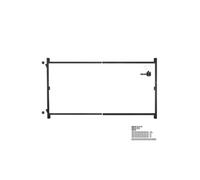VEVOR Kit de construction de portail, pour ouvertures 1524-2438 mm large, kit cadre de portail complet anti-affaissement réglable, 1194 mm haut, avec verrou à loquet, pour clôture en bois, fer, noir