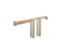 Kit de Contre-Châssis Pour Porte Coulissante Largeur 61-76cm Pour Salon Maison