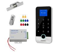 Kit de contrôle d'accès comprenant un électro-aimant de 280 kg et un verrou électromagnétique de 500 kg, compatible TuyaTouch, indice de protection IP65