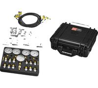 Kit de contrôle de pression hydraulique, 5 manomètres, 13 raccords, TKS-4