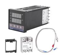 Kit de contrôleur de température PID numérique à LED REX-C100, alarme 0℃ ~ 1300℃, AC 110V-240V