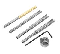 Kit de Coupe de Barillet de Stylo en Acier au Carbone | Mandrin de Tournage, Collet et Fraiseuse de Finition, Installation Simple, pour Bois et Perçage Manuel