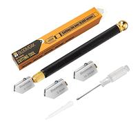 Kit de coupe de verre professionnel, tête de coupe en alliage de tungstène carbure cémenté, gamme de coupe 2-20mm, y compris tournevis, pour verre/Miroir/tuiles/Mosaïques