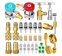 Kit de Coupleur Rapide Adaptateur AC R134A, Vanne de Robinet de Réservoir R134a R134a à R22/410a pour Système de Réfrigération de