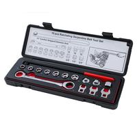 Kit de courroies de distribution à cliquet, 15 pièces, en acier CR-V, pour véhicules