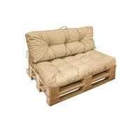 Kit de coussins pour palette capitonnés - Beige -