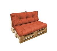 Kit de coussins pour palette capitonnés - Terracotta -