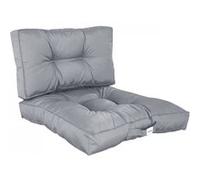 Kit de coussins pour salon de jardin capitonnés - 50 x 50 cm - Gris clair - Linxor