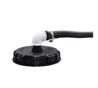 Kit de couvercle de tuyau IBC pour machine de remplissage automatique avec tuyau en spirale de 25 mm et 32 mm, matériau plastique, installation rapide, kit de connexion complet avec colliers de