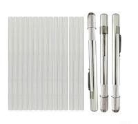 Kit de craie de soudeur 2 supports 12 craies de soudure (18) | 2 supports en aluminium, 12 recharges blanches, marques claires sur l'acier, le fer, les moulages, la fabrication de soudure