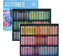 Kit de crayons à l'huile Silecomplaza, 132 couleurs. Crayons à l'huile, couleurs pastel douces, non toxiques, idéaux pour les artistes, les étudiants, pour le dessin et la décoration. (Emballage neuf)