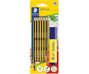 Kit de crayons - STAEDTLER - Noris - 12 crayons graphite - Surligneur gratuit - Mixte enfant