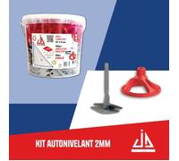 Kit de Croisillons Auto Nivelants - JD Système - 150/50 Pièces - 2mm - Pour Carreaux - Facilité d'Utilisation