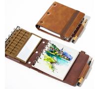 Kit de croquis à l'aquarelle, dimensions 11 x 13 cm, 100 % coton, pressé à froid