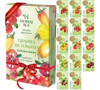 Kit De Culture De Tomates,14 Variétés De Graines Anciennes,500 Graines De Tomates Pour Votre Jardin Intérieure Et Extérieure