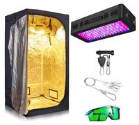 Kit de culture en intérieur - Tente de culture - Ensemble complet - Lampe de croissance LED - Système de culture hydroponique - Pour plantes d'intérieur - 120 x 60 x 150 cm
