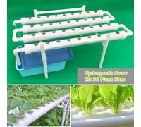 Kit de culture hydroponique 1 couche 36 emplacements 4 tubes PVC Culture hydroponique Soilless Kit de culture de plantes potagères