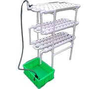 Kit de culture hydroponique, 3 couches, 108 emplacements de plantes, diamètre du tube 6,1 cm, diamètre du trou 3 cm, matériau PVC-U