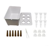 Kit de culture hydroponique d'intérieur auto-arrosant pour herbes aromatiques et plantes Système de culture d'eau avec tasses à germer pour la maison, la cuisine, le jardin (1 lot de verts)