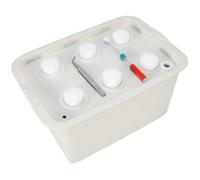 Kit de culture hydroponique pour site de plantes à 6 trous Bubble Indoor Outdoor Garden Cabinet Box (Gris)