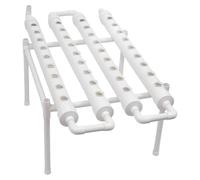 Kit de culture hydroponique - Système de culture verticale NFT - 36 emplacements pour plantes - 4 tuyaux - 1 niveau - Pour herbes aromatiques et salades - PVC-U - Blanc